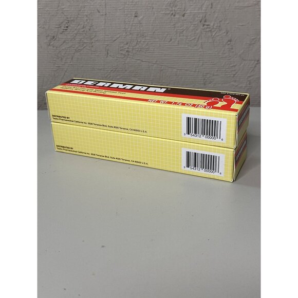 Derman Antifungal Cream 1.76 Oz Twin Pack Cures & Prevents Athletes Foot - Picture 2 of 3